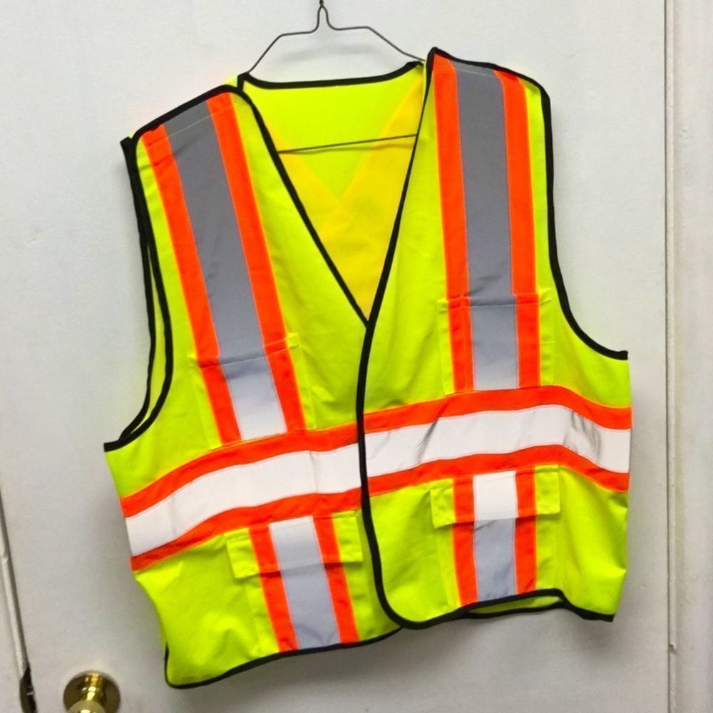 Reflective Construction Vest Mens size Large